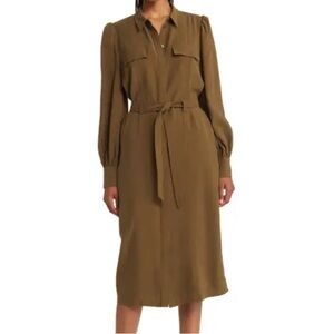 LAST DAY: Nordstrom Tie-waist Utility Dress in Olive